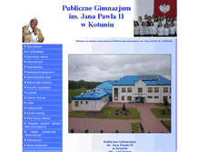 Tablet Screenshot of gimnazjum.kotun.pl